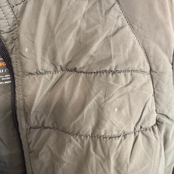 Hooded Quilted Water Repellent Jacket flawed green size XL - Picture 6 of 9